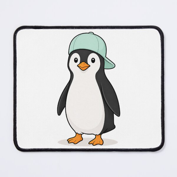Item preview, Pepe the Penguin – Cute Penguin with Mint Green Cap designed and sold by LittleGinnyArt.