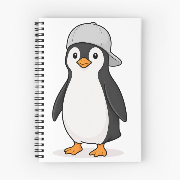 Item preview, Pepe the Penguin – Cute Penguin with Light Gray Cap designed and sold by LittleGinnyArt.