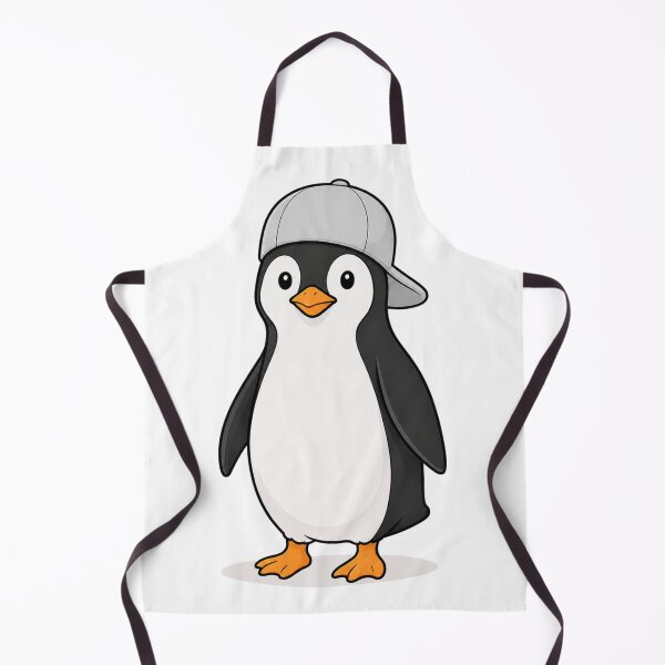 Item preview, Pepe the Penguin – Cute Penguin with Light Gray Cap designed and sold by LittleGinnyArt.