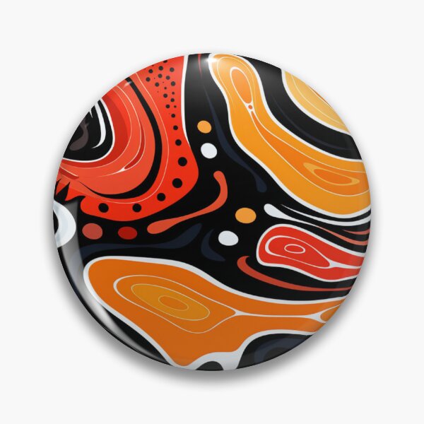 Item preview, Australian Aboriginal Style Fluid Dot Art Organic Pattern designed and sold by GrinGalore.