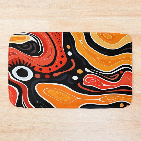 Item preview, Australian Aboriginal Style Fluid Dot Art Organic Pattern designed and sold by GrinGalore.