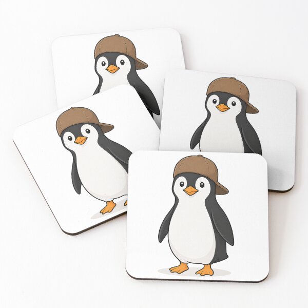 Item preview, Pepe the Penguin – Cute Penguin with Brown Cap designed and sold by LittleGinnyArt.