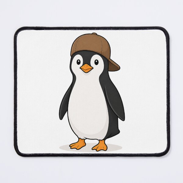 Item preview, Pepe the Penguin – Cute Penguin with Brown Cap designed and sold by LittleGinnyArt.
