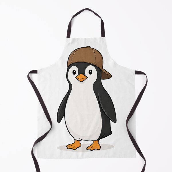 Item preview, Pepe the Penguin – Cute Penguin with Brown Cap designed and sold by LittleGinnyArt.