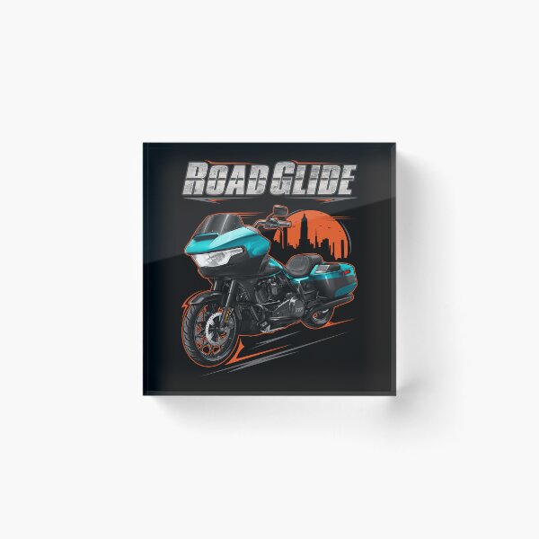 Item preview, Motorcycle Road Glide FLTRX 2026 Teal Thunder + Vivid Black + Black for Motorcycle Riders designed and sold by MotoApparelHub.