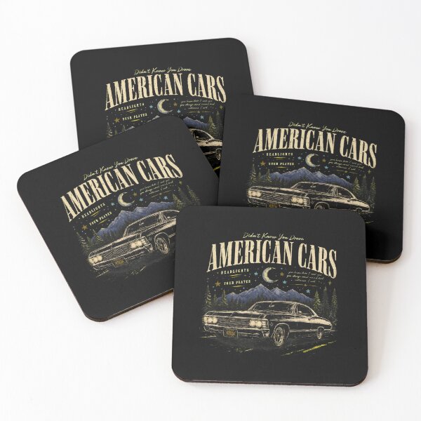 Item preview, Vintage American Cars Night Drive designed and sold by ShirleyMa14578.