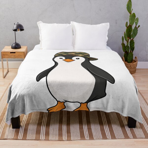 Item preview, Pepe the Penguin – Cute Penguin with Camo Cap designed and sold by LittleGinnyArt.