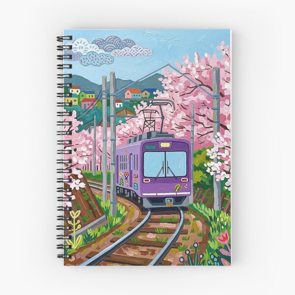 Item preview, Cherry Blossom Landscape Acrylic Print | Japan Travel Poster | Japanese designed and sold by POSTERIOCREW.
