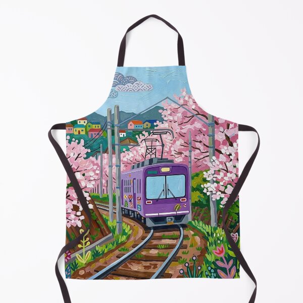 Item preview, Cherry Blossom Landscape Acrylic Print | Japan Travel Poster | Japanese designed and sold by POSTERIOCREW.