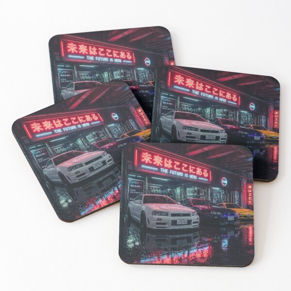 Item preview, JDM Cars Neon Lights Technical Edition designed and sold by Made By Us Wear By You.