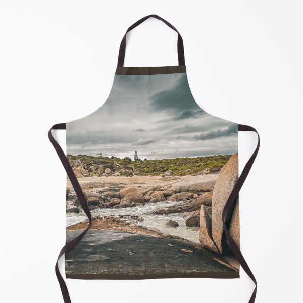 Item preview, Granite Boulders and Rugged Coastline and Overcast Sky. designed and sold by Faith Based Decor .