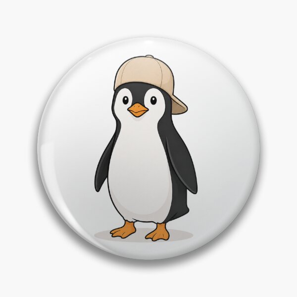 Item preview, Pepe the Penguin – Cute Penguin with Beige Cap designed and sold by LittleGinnyArt.