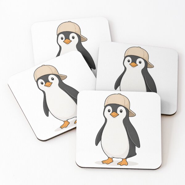 Item preview, Pepe the Penguin – Cute Penguin with Beige Cap designed and sold by LittleGinnyArt.