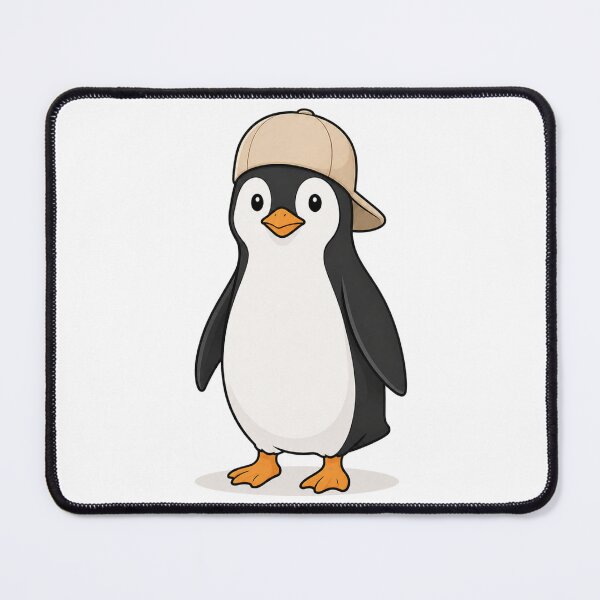 Item preview, Pepe the Penguin – Cute Penguin with Beige Cap designed and sold by LittleGinnyArt.