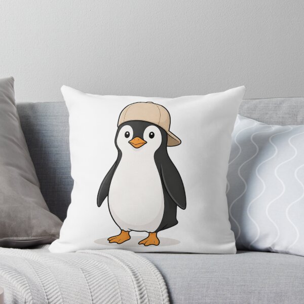Item preview, Pepe the Penguin – Cute Penguin with Beige Cap designed and sold by LittleGinnyArt.