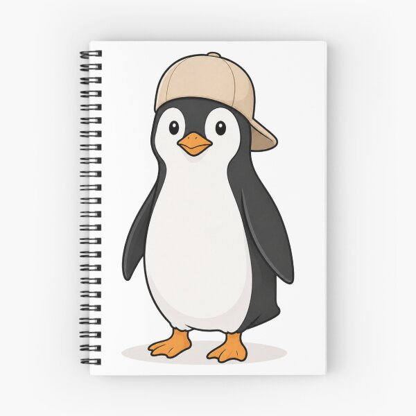 Item preview, Pepe the Penguin – Cute Penguin with Beige Cap designed and sold by LittleGinnyArt.