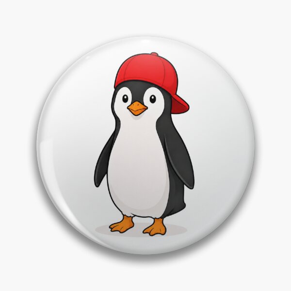 Item preview, Pepe the Penguin – Cute Penguin with Red Cap designed and sold by LittleGinnyArt.
