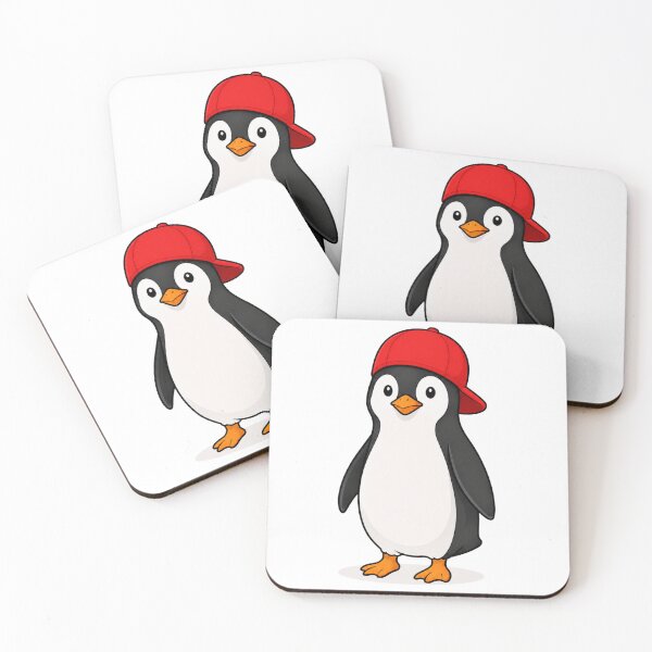 Item preview, Pepe the Penguin – Cute Penguin with Red Cap designed and sold by LittleGinnyArt.