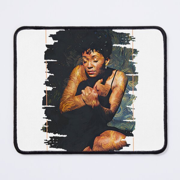 Item preview, Soulful R&B Diva Brush Stroke Silhouette Art Aesthetic Retro 80S Music Icon Vintage Expressionist Portrait | Limited Edition designed and sold by Nawwel.