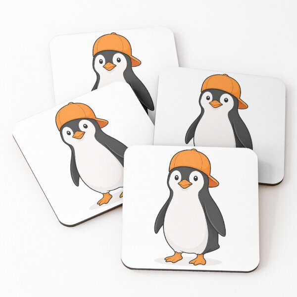 Item preview, Pepe the Penguin – Cute Penguin with Orange Cap designed and sold by LittleGinnyArt.