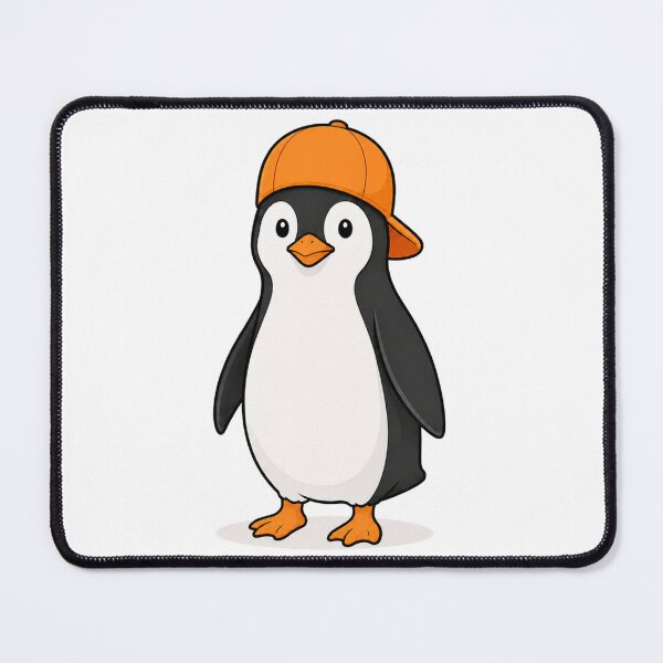 Item preview, Pepe the Penguin – Cute Penguin with Orange Cap designed and sold by LittleGinnyArt.