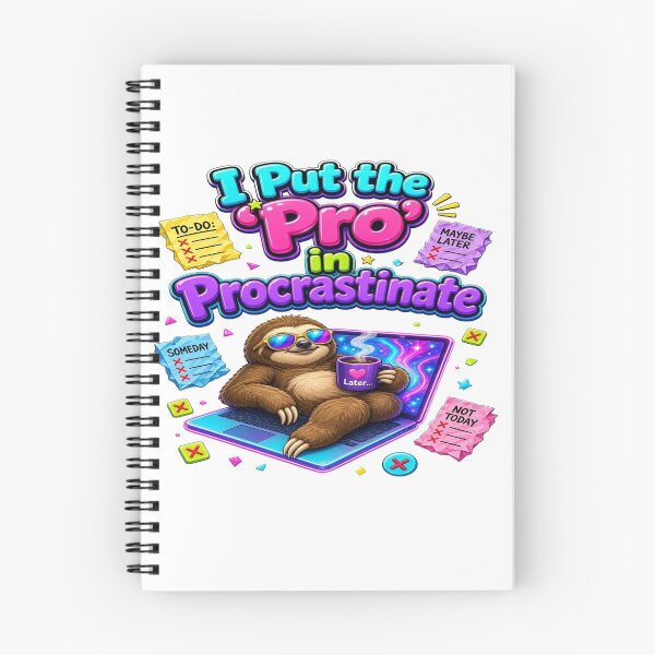 Item preview, Funny Procrastination Sloth Shirt – I Put the Pro in Procrastinate designed and sold by Sushikidsntoddlers.