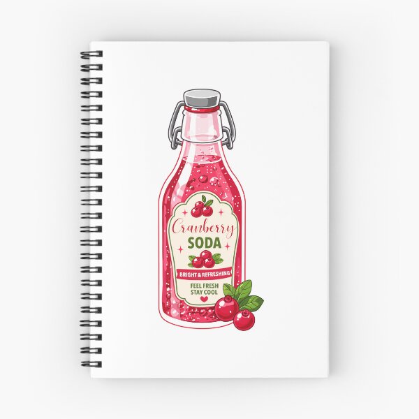 Item preview, Cute Cranberry Soda Clipart PNG designed and sold by KJackArtwork.