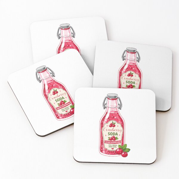 Item preview, Cute Cranberry Soda Clipart PNG designed and sold by KJackArtwork.
