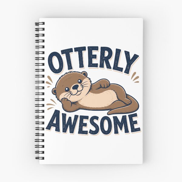 Item preview, Otterly Awesome Funny Otter Pun Animal Humor designed and sold by gordonbwyashop.