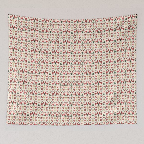 Item preview, Scandinavian Red Reindeer Paper Cut Christmas  designed and sold by sadedream.