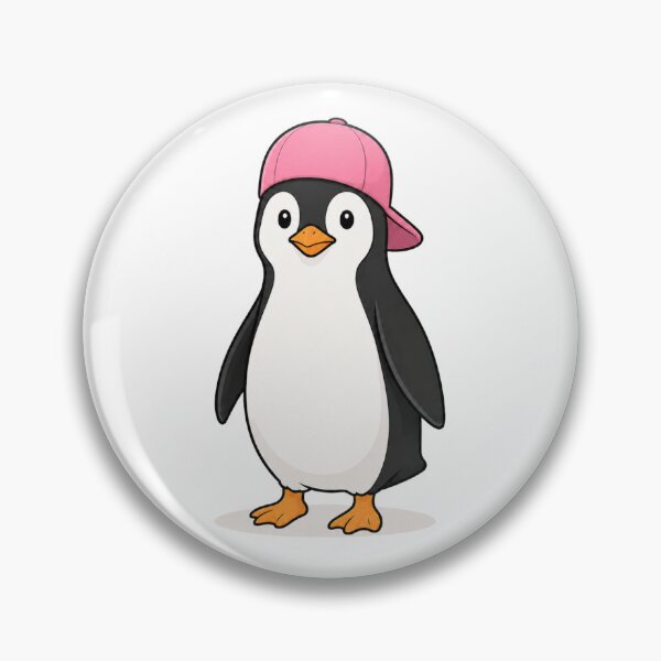 Item preview, Pepe the Penguin – Cute Penguin with Pink Cap designed and sold by LittleGinnyArt.