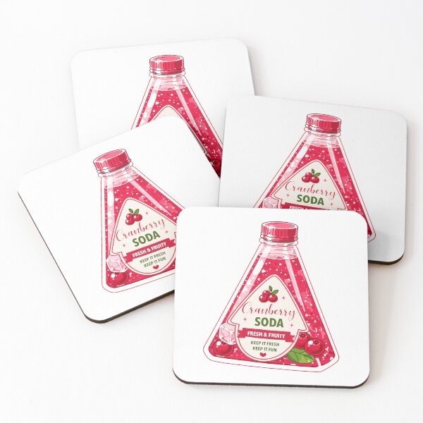 Item preview, Cute Cranberry Soda Clipart PNG designed and sold by KJackArtwork.