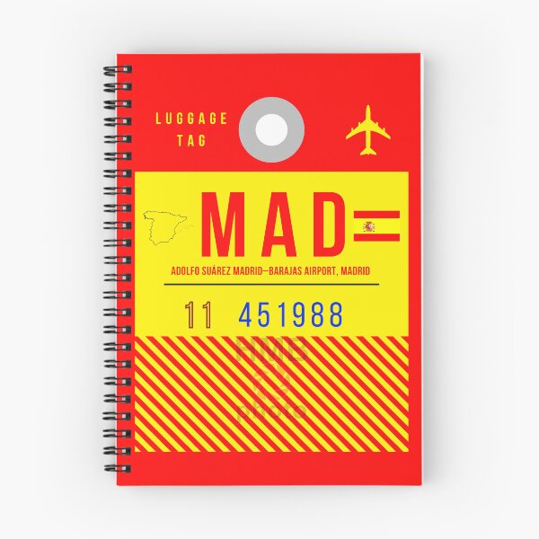 Item preview, Barajas Airport Madrid Luggage Tag designed and sold by Fine-Art-Hub.