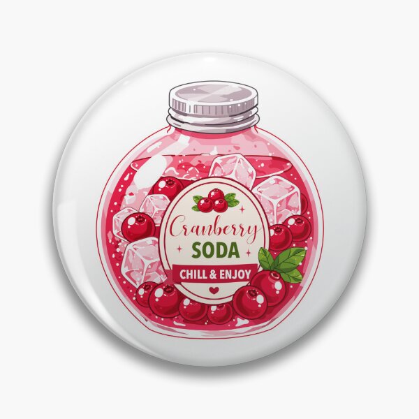 Item preview, Cute Cranberry Soda Clipart PNG designed and sold by KJackArtwork.