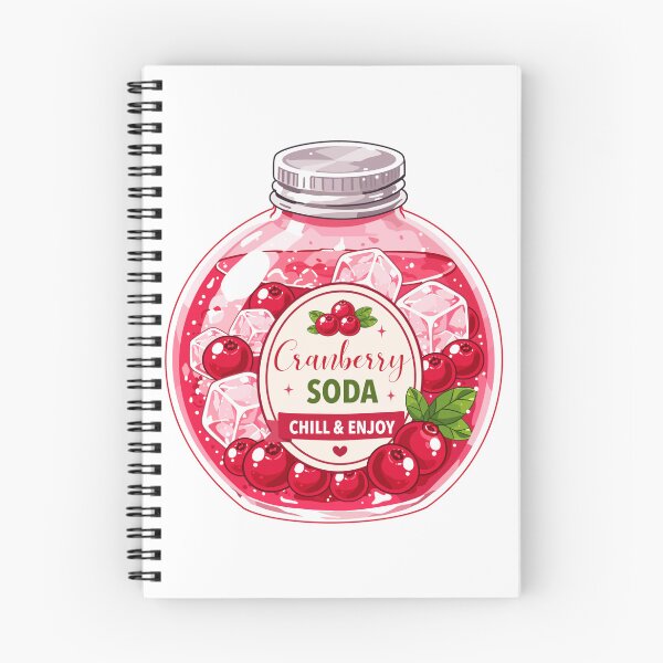 Item preview, Cute Cranberry Soda Clipart PNG designed and sold by KJackArtwork.