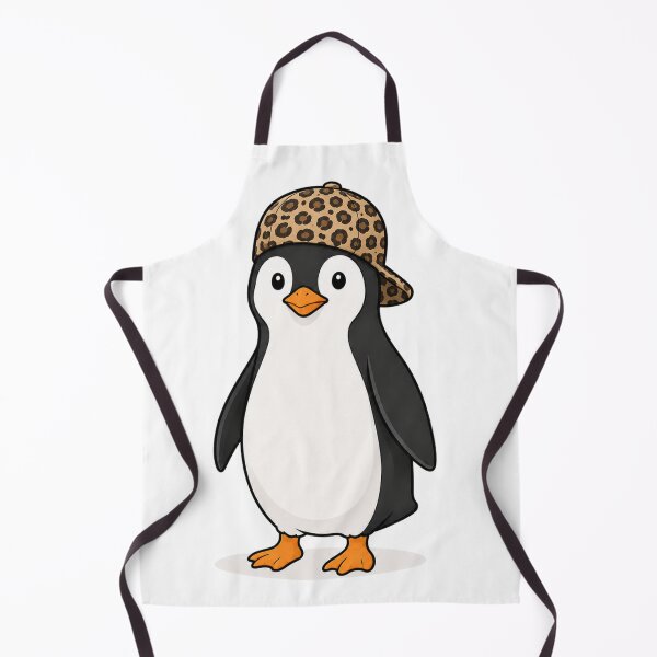 Item preview, Pepe the Penguin – Cute Penguin with Leopard Print Cap designed and sold by LittleGinnyArt.