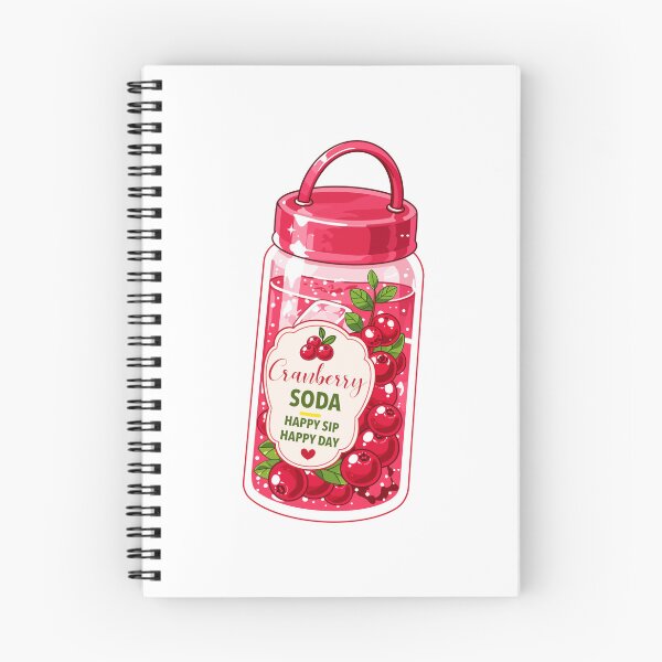 Item preview, Cute Cranberry Soda Clipart PNG designed and sold by KJackArtwork.