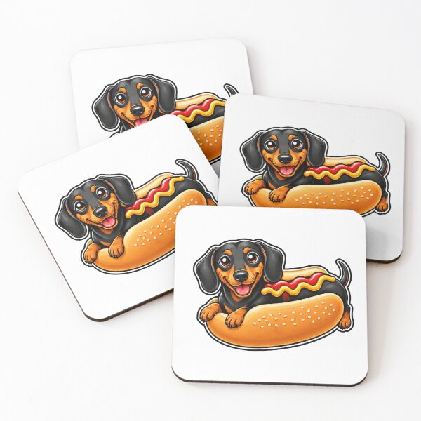 Item preview, Funny Dachshund Wiener Dog Hot dog designed and sold by WeirdlyMild.