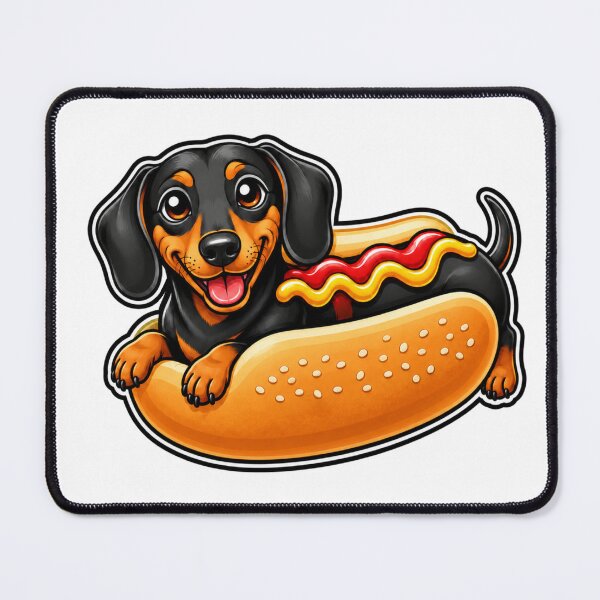 Item preview, Funny Dachshund Wiener Dog Hot dog designed and sold by WeirdlyMild.