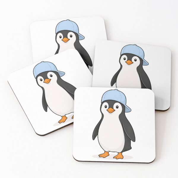 Artikelvorschau, Pepe the Penguin – Cute Penguin with Light Blue Cap  entworfen und verkauft von LittleGinnyArt.