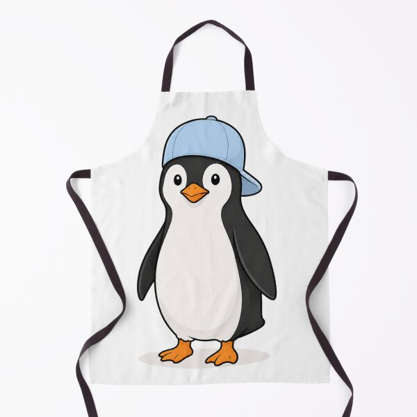 Item preview, Pepe the Penguin – Cute Penguin with Light Blue Cap  designed and sold by LittleGinnyArt.