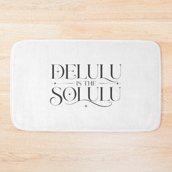 Item preview, Delulu Is The Solulu Minimalist Typography designed and sold by Whanaketanga.