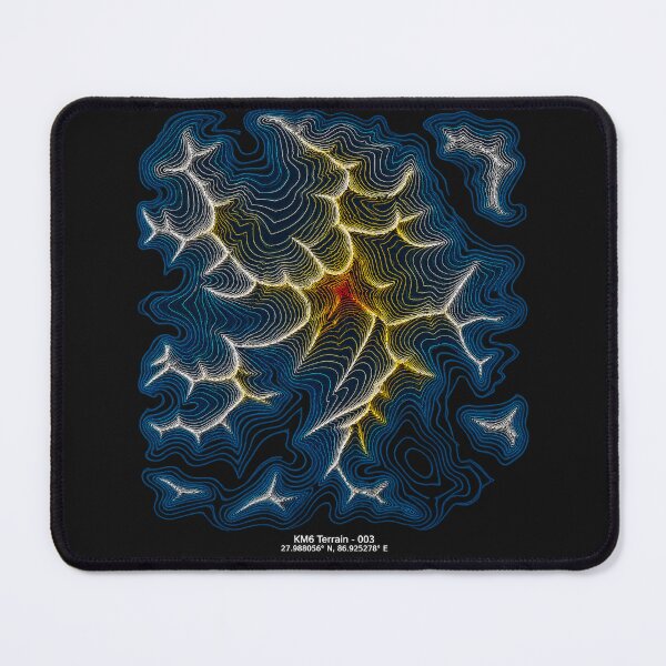 Item preview, KM6 Terrain 003 – Mystery Contour Map Art designed and sold by KissMy6 Industries.