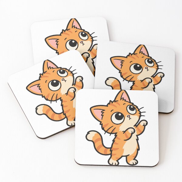 Item preview, Cute Orange Tabby Cat Looking Up Adorable Kitty designed and sold by MewMade.