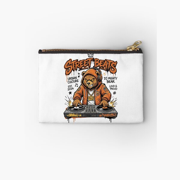 Item preview, Hip Hop DJ Bear Shirt – Urban Streetwear Turntable Music Design designed and sold by StickerNestYou.
