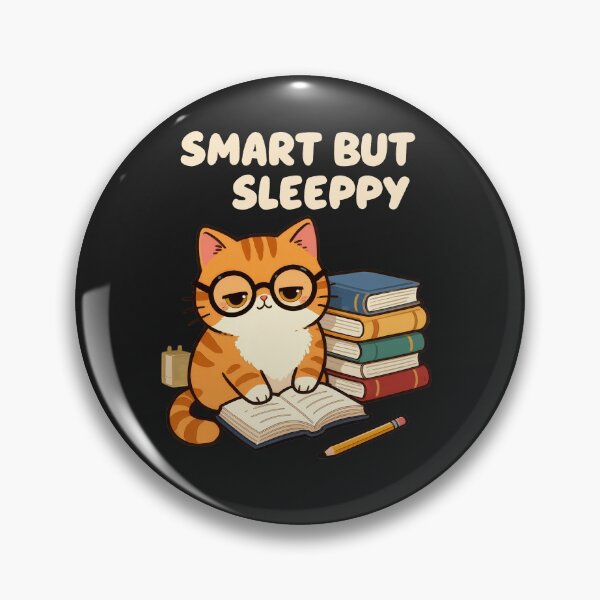 Item preview, Smart But Sleepy Nerd Cat T-shirt. designed and sold by Nuttajak.