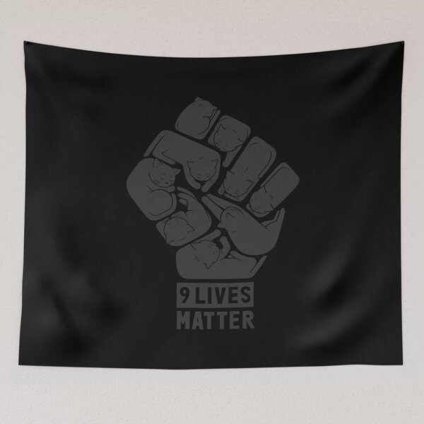 Item preview, Nine Lives Matter designed and sold by doodl-do.