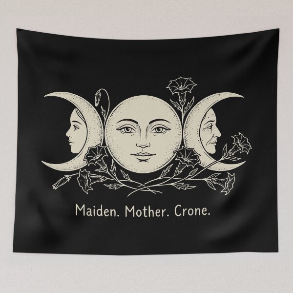 Item preview, Maiden Mother Crone Triple Moon Goddess designed and sold by Sekla-Studio.