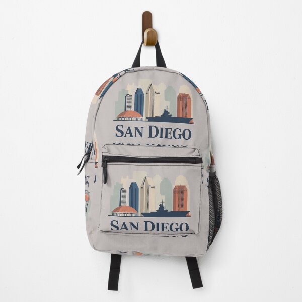 Item preview, San Diego Skyline Silhouette Design - Retro Gift for Travel Lover designed and sold by MoonSkyArt.