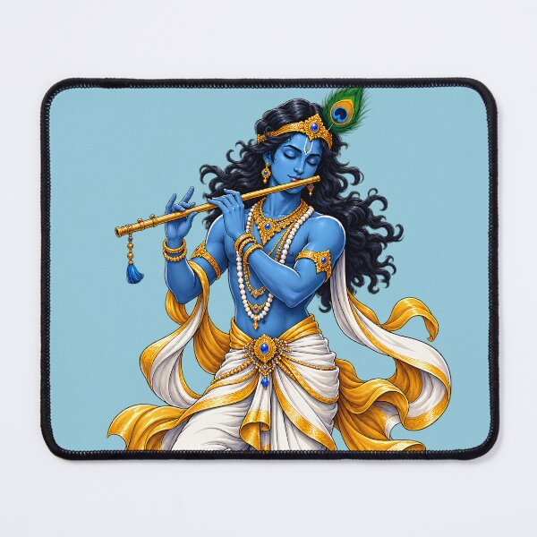 Item preview, Krishna with Flute – Divine Melody designed and sold by lexxclothing.